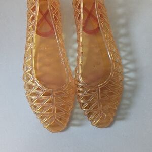 Women's Vintage Orange Jelly Flats